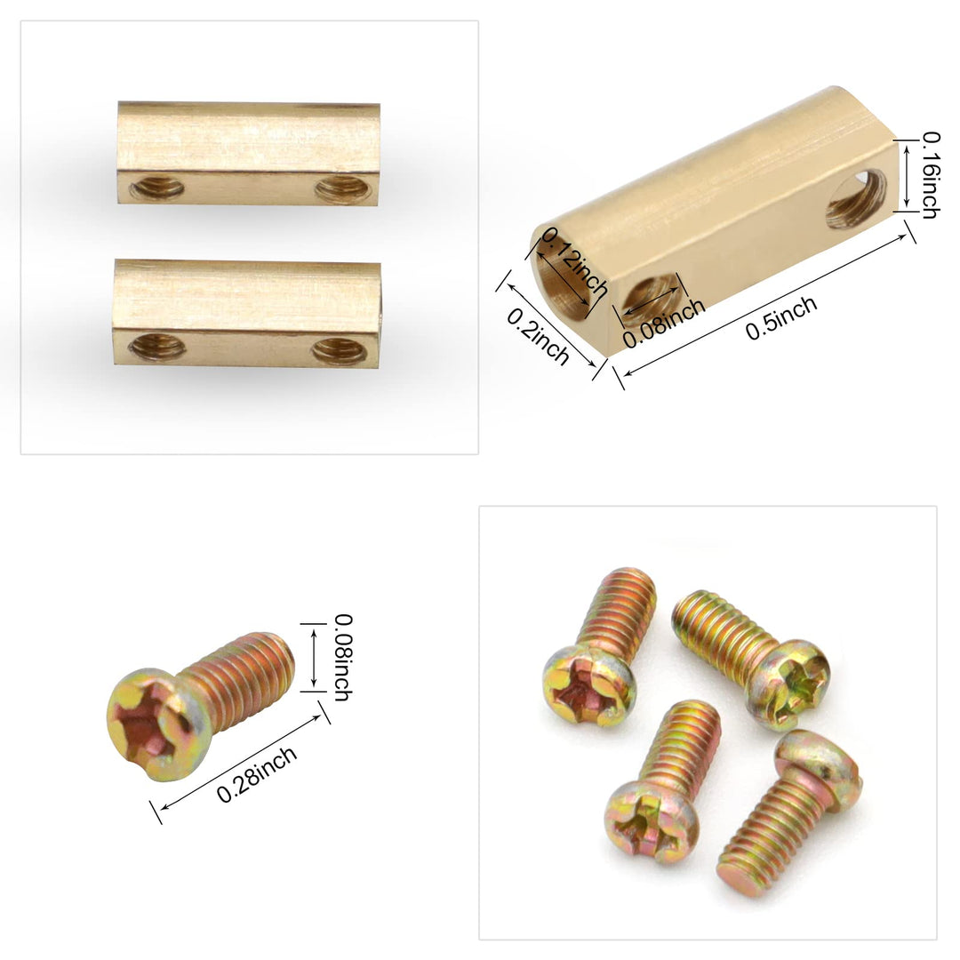 2 Way Ceramics Terminal Blocks,25A 380V High Temp Porcelain Ceramic Connectors for Electric Wire Cable 5Pcs