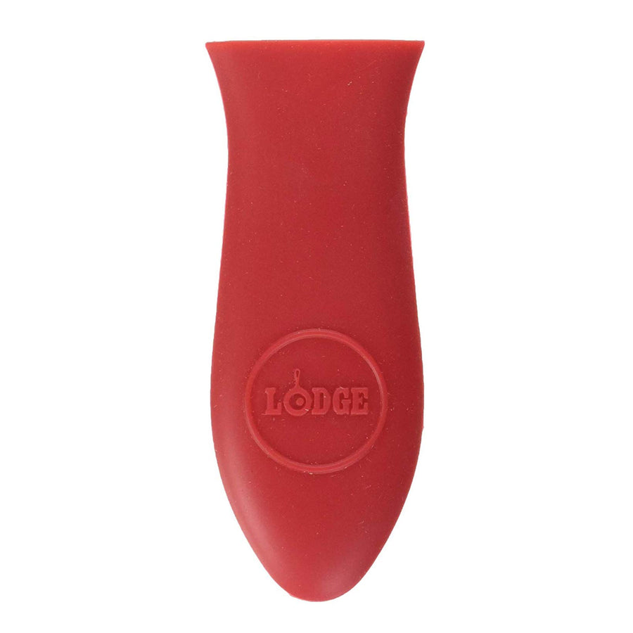 Silicone Mini Hot Handle Holder - Dishwasher Safe Mini Hot Handle Holder Designed for Cast Iron Skillets 8 Inches or Smaller w/ Keyhole Handle - Reusable Heat Protection Up to 500° - Red
