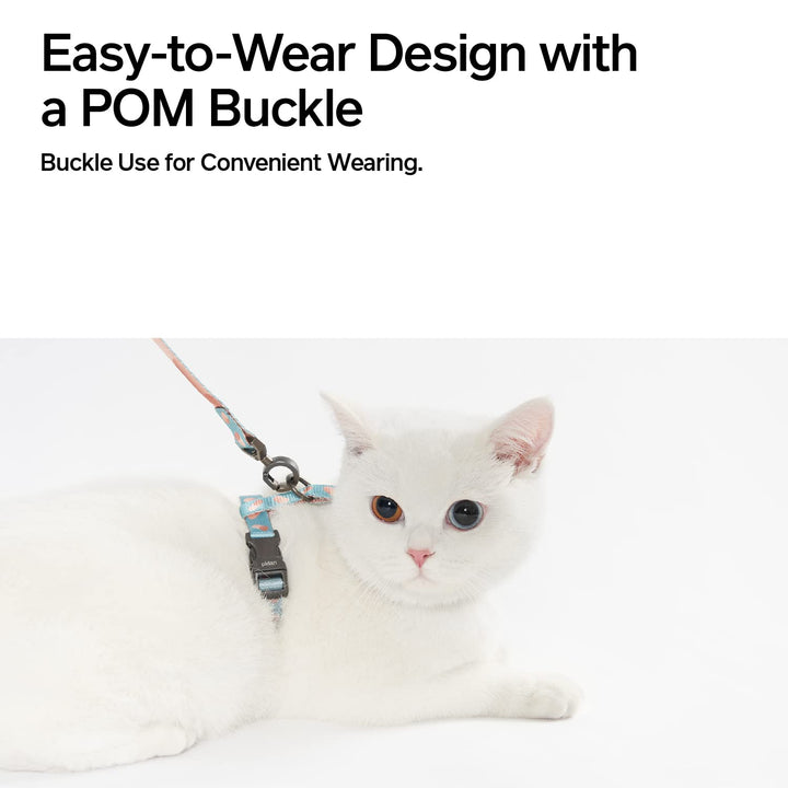 Cat Harness & Leash Set, Cats Escape Proof Adjustable Kitten Harness for Large Small Cats