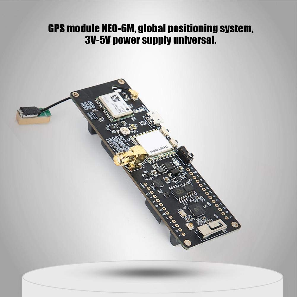 ESP32 915Mhz WiFi GPS Module, TTGO T-Beam Development Board, 4MB Flash, Bluetooth, NEO-6M Global Positioning System