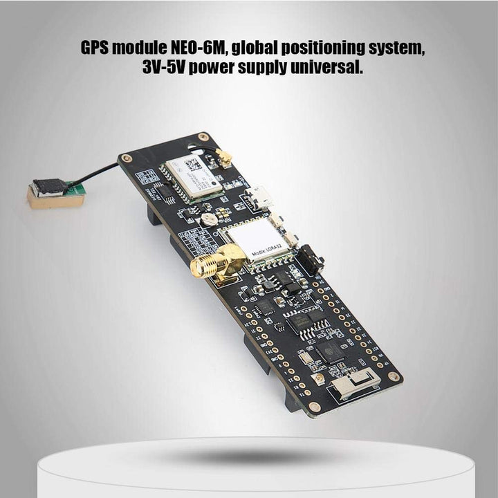 ESP32 915Mhz WiFi GPS Module, TTGO T-Beam Development Board, 4MB Flash, Bluetooth, NEO-6M Global Positioning System