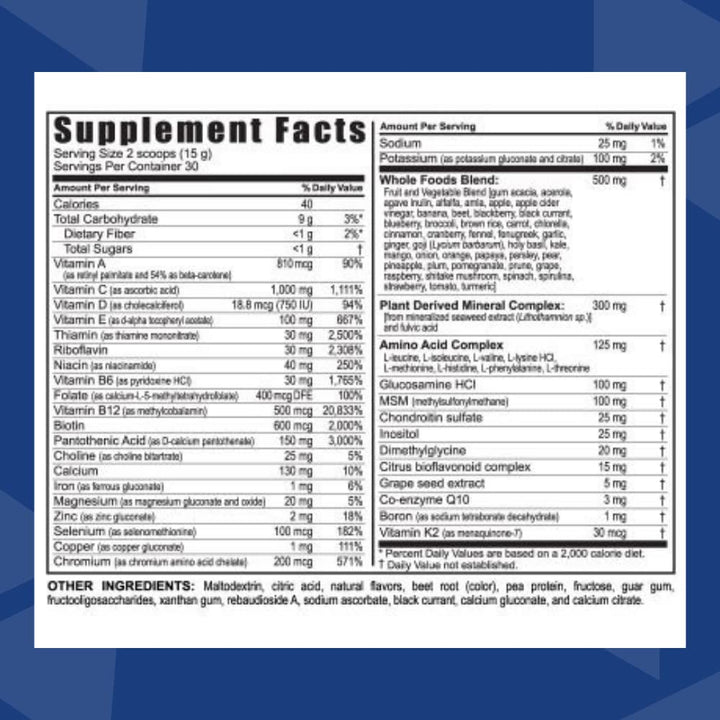 Beyond Tangy Tangerine - Original Formula | Multi-Vitamin & Mineral Complex | Made with Natural & Whole Foods | 5,745 ORAC | 6 Pack