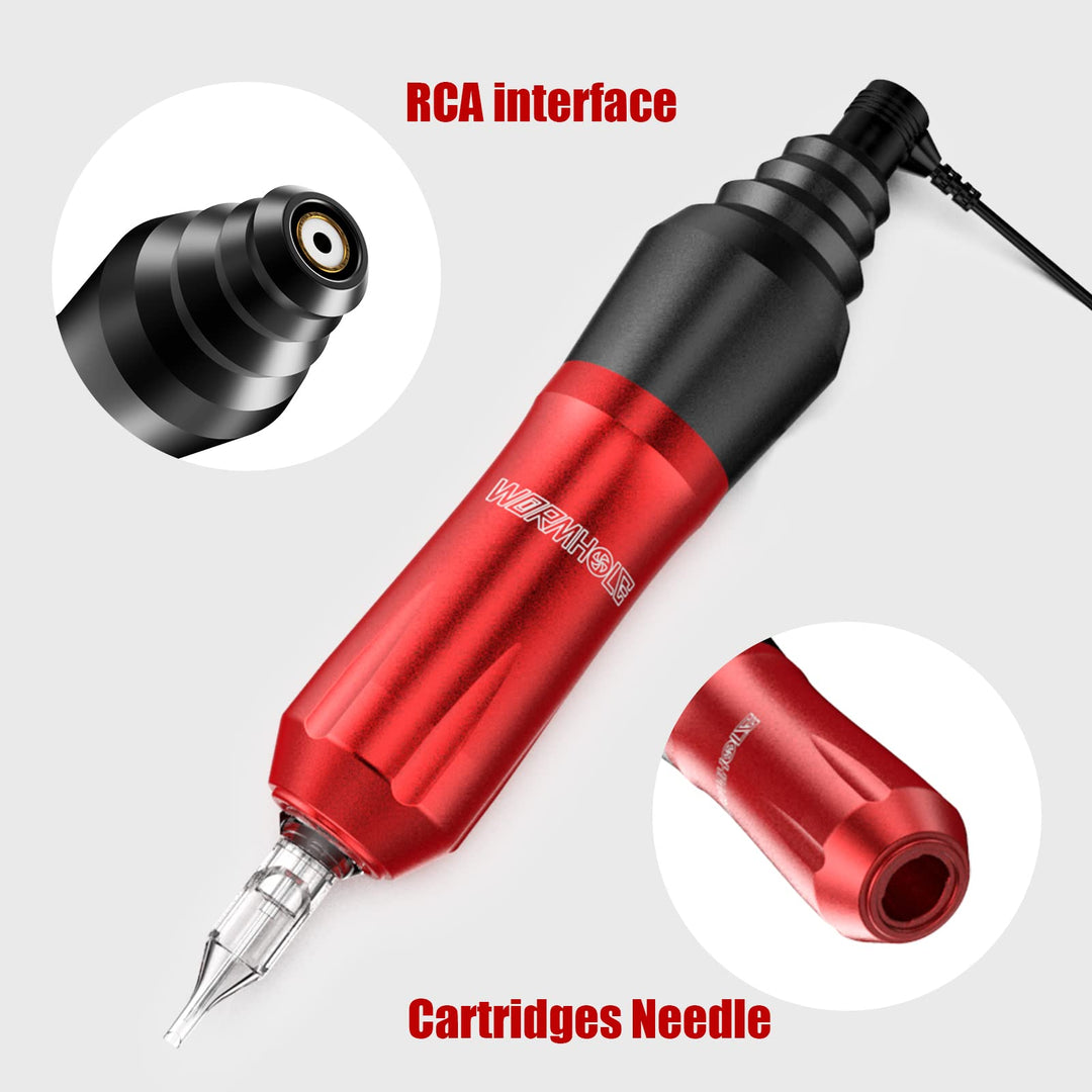 Gun Kit Tattoo Kit Tattoo Machine Kit Tattoo Pen Kit Cartridge Rotary Tattoo Kit Complete for Beginners Tattoo Pen Type Machine Kit Tattoo Pen Kit WTK080