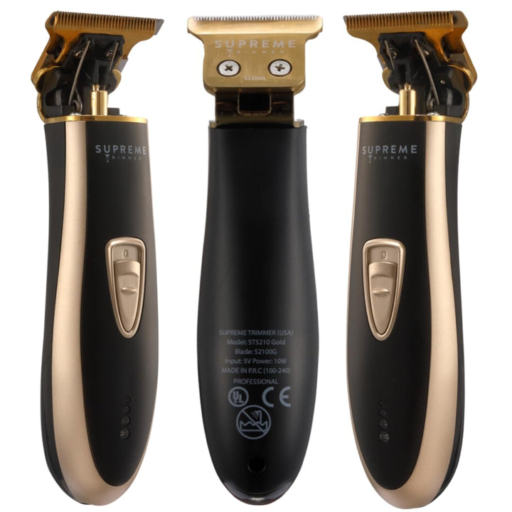 T Shaper | Professional Barber Trimmer Hair Clippers for Men (90 Min Run Time) Cordless Hair Trimmer Zero Gapped Liner Beard Trimmer | ST5210 Gold