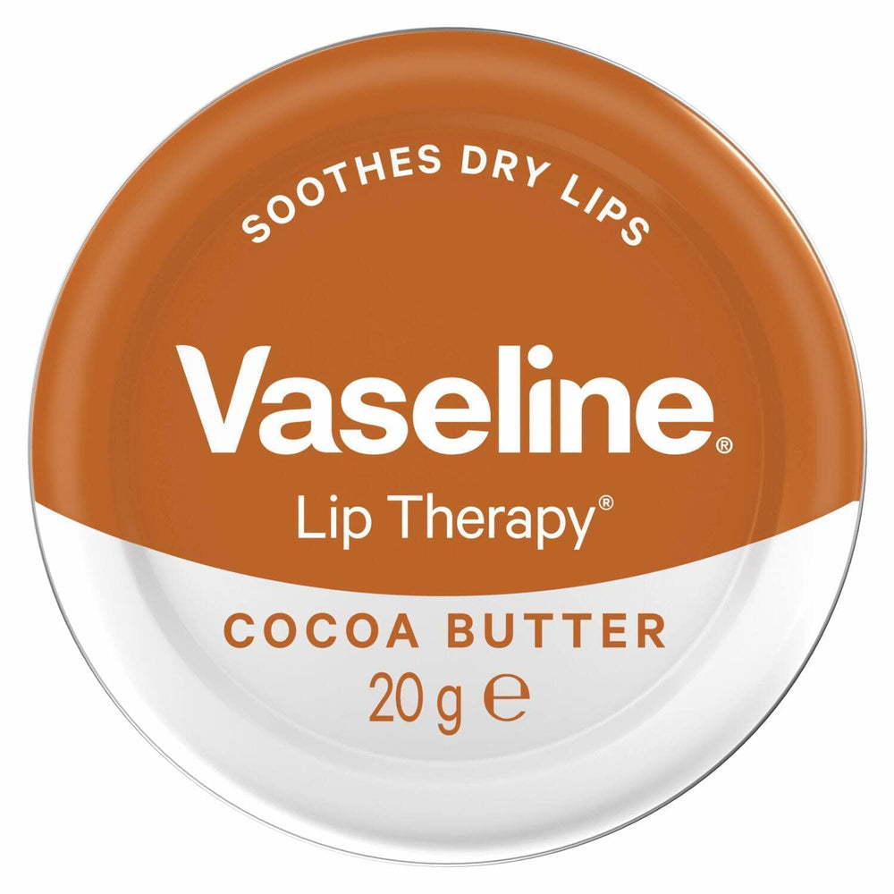 Lip Theraphy COCOA LIPS with Cocoa butter 20g Retro Tin, Transparent