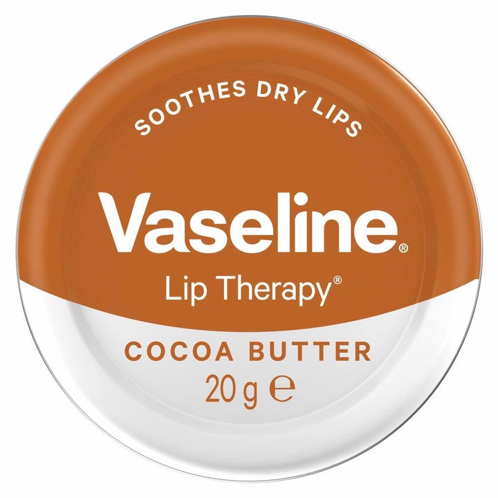 Lip Theraphy COCOA LIPS with Cocoa butter 20g Retro Tin, Transparent