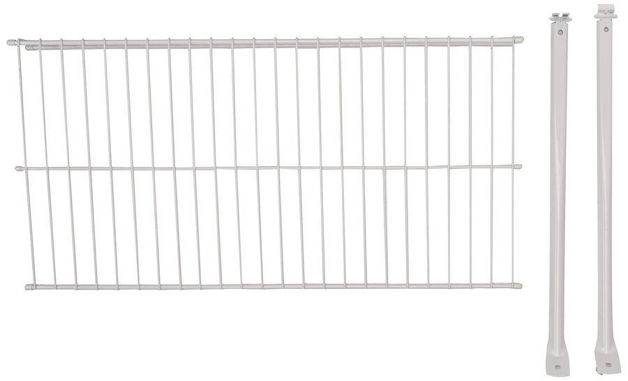 Direct Mount Wall Shelf, 2 Ft. Wide, Mounting Hardware Kit Included, White, Wire Shelving Organizer System for Home/Laundry/Bathroom/Mudroom/Pantry/Linen Closet, 2' Length, Metal