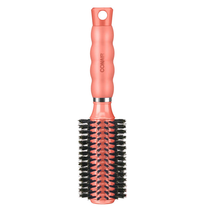 Hair Brush with Boar Bristle Gel Grips Medium Round