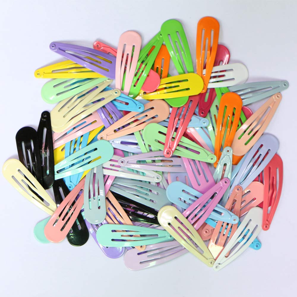 Jiaron 80PCS Hair Clips, 2 Inch Non-Slip Metal Hair Barrettes for Girls, Kids, Baby and Women. (20 Colors)