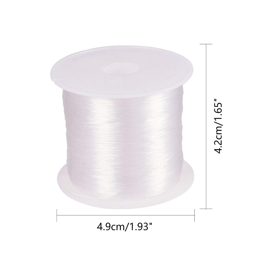 109 Yards 0.25mm Clear Fishing Line Invisible Nylon Thread Jewelry String Wire Crystal Beading Cords String for Party Christmas Decor, Seed Beads Jewelry Bracelet Making