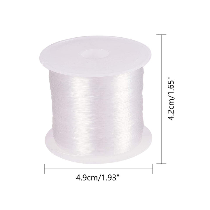 109 Yards 0.25mm Clear Fishing Line Invisible Nylon Thread Jewelry String Wire Crystal Beading Cords String for Party Christmas Decor, Seed Beads Jewelry Bracelet Making