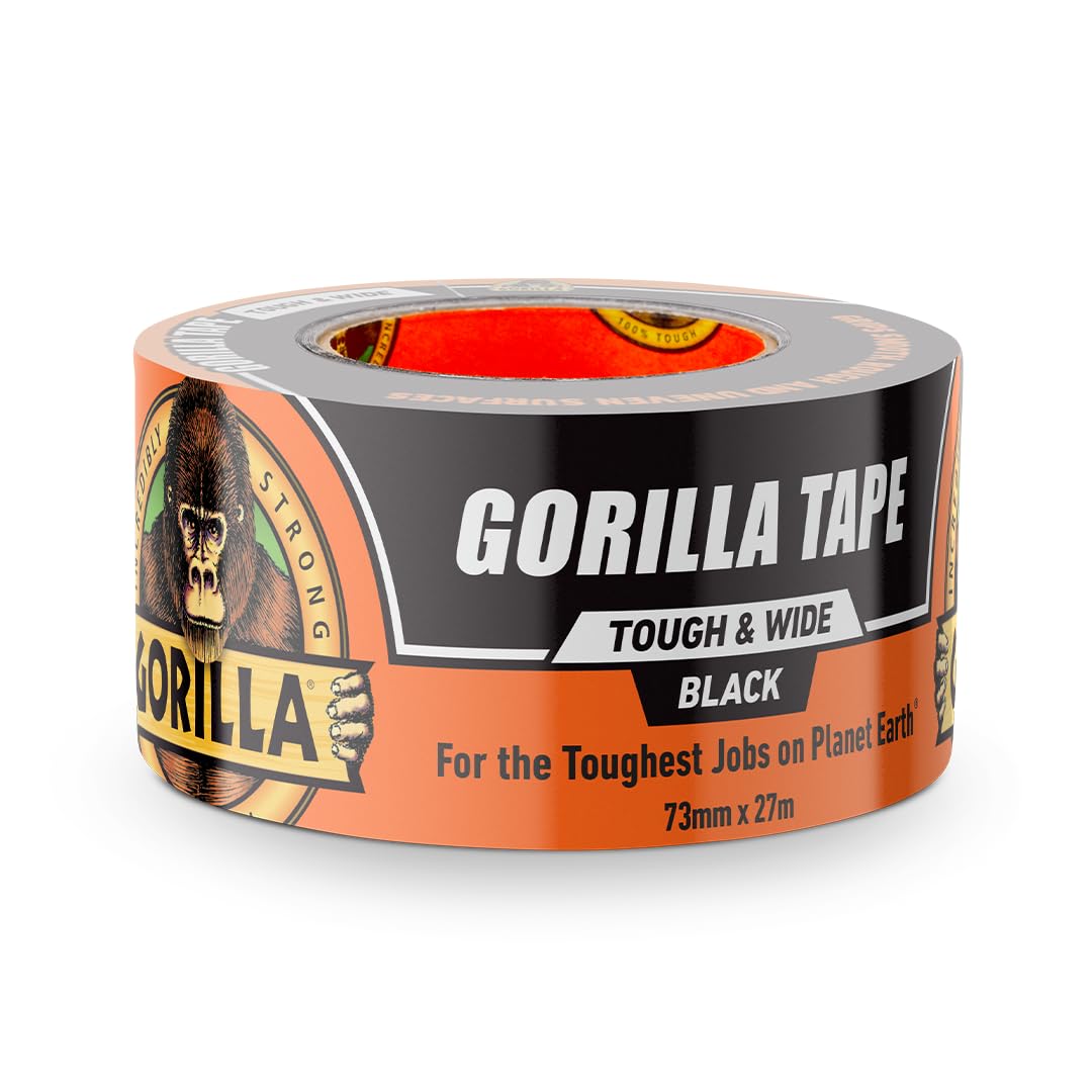 6003001 Tough & Wide Duct Tape, 30yd, Black