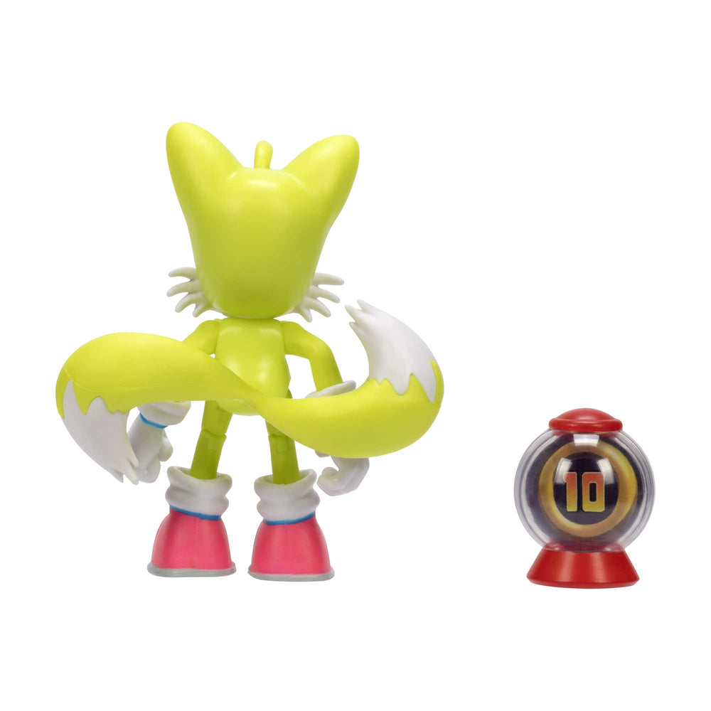 4-Inch Action Figure Modern Tails with Ring Item Box Collectible Toy