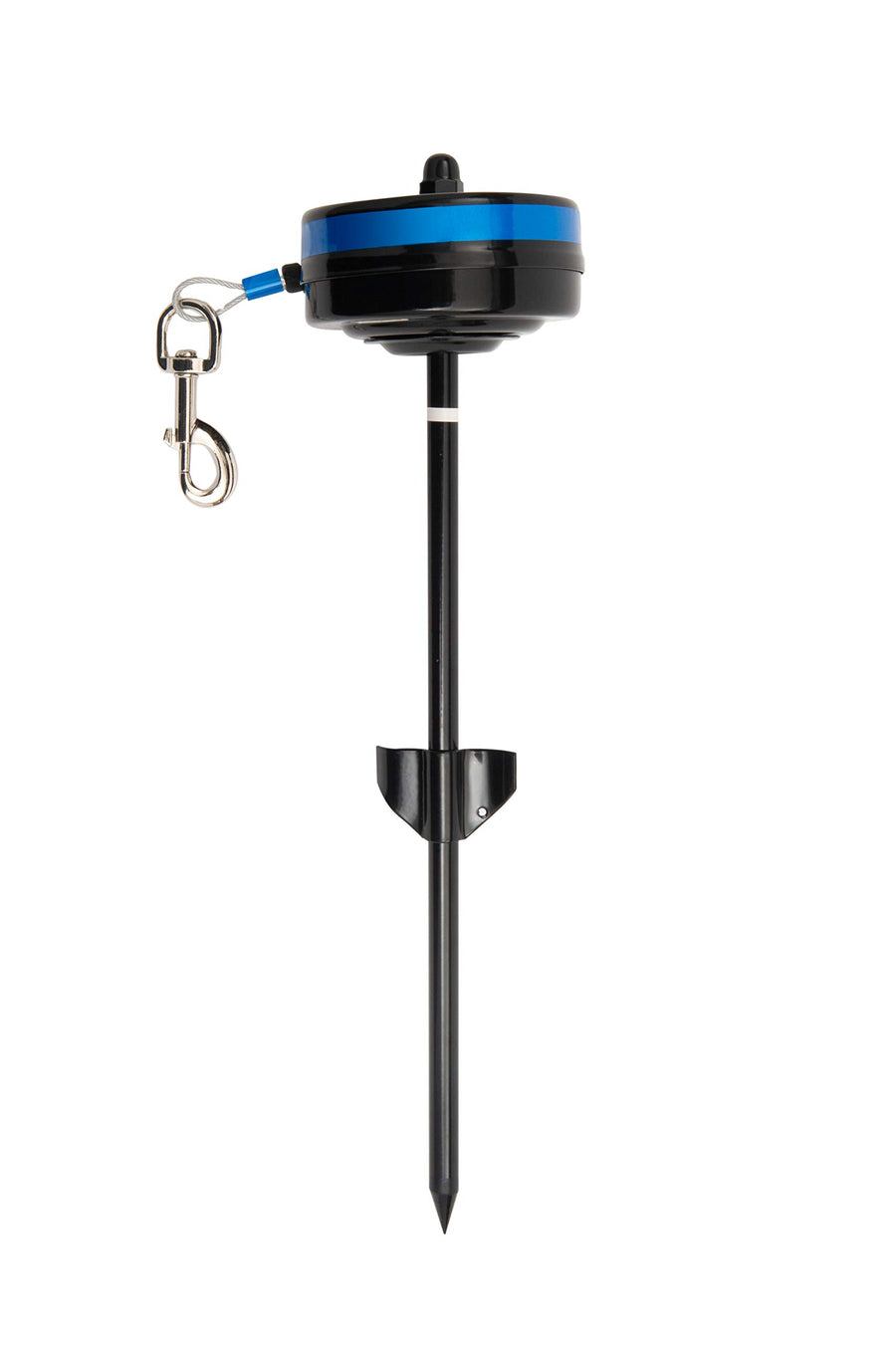 Bracket Mount and Stake Retractable Leash Tie Outs for Dogs (Stake, Medium)