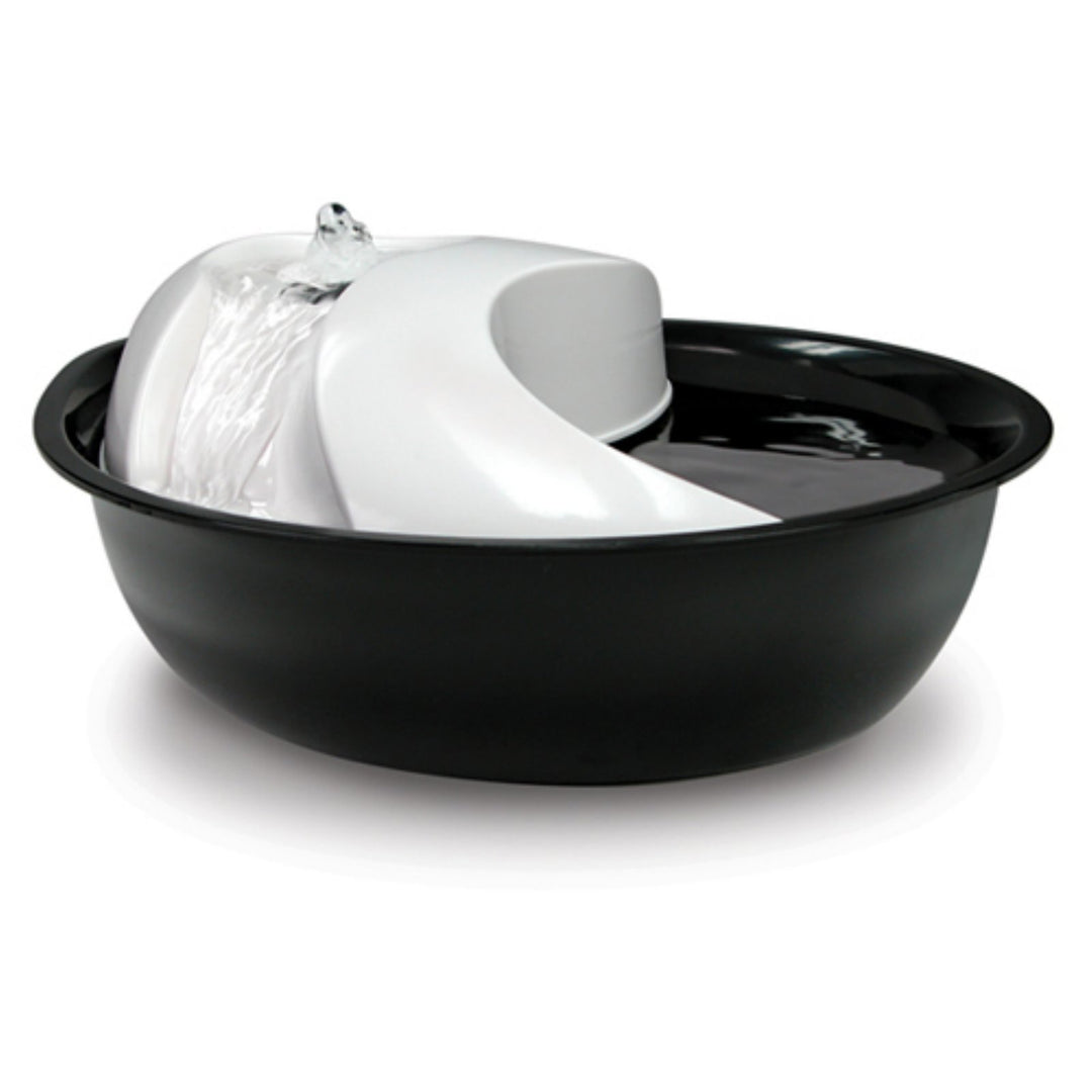 Raindrop Fountain, Pet Drinking Fountains (60 oz., White Ceramic)