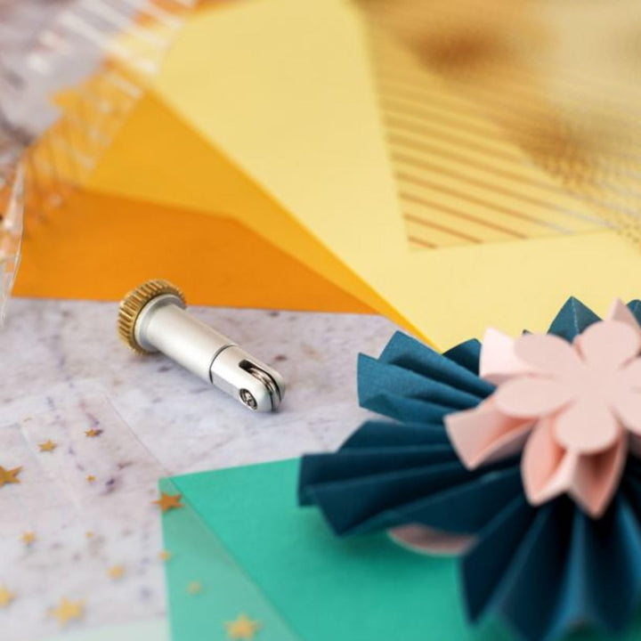 Scoring Wheel Tip + QuickSwap Drive Housing, Patented Wheel Design, Up To 10X More Pressure, Crisp Creases on Basic Materials, For DIY Crafts, Compatible with Maker Cutting Machine