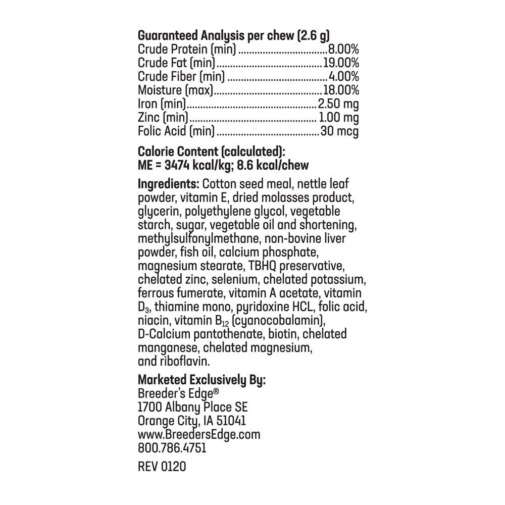 Breeder's Edge Oxy Mate- Prenatal Supplement- for Small Dogs & Cats- 60ct Soft Chews