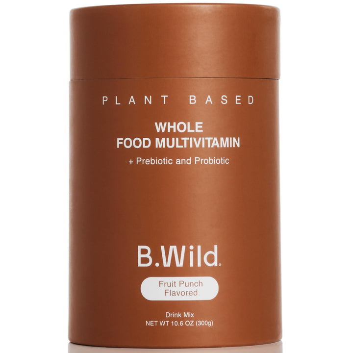Multivitamin Drink Mix Plant Based Antioxidant Drink | Prebiotics and Probiotics for Digestive Health - Fruit Punch Flavor - 300 g, 30 Day Supply