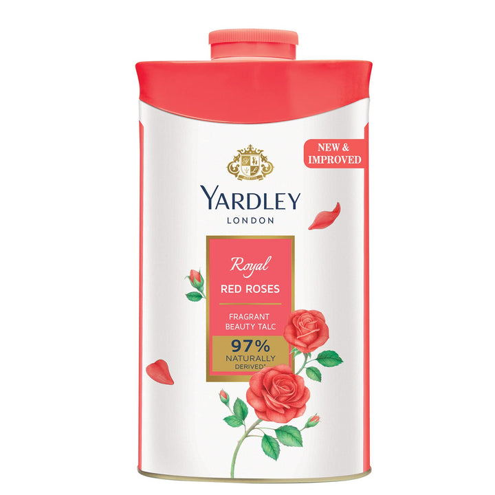 London Royal Red Roses Perfumed Talc| Fragrant Beauty Talc for Women| Smooth Texture| 250g