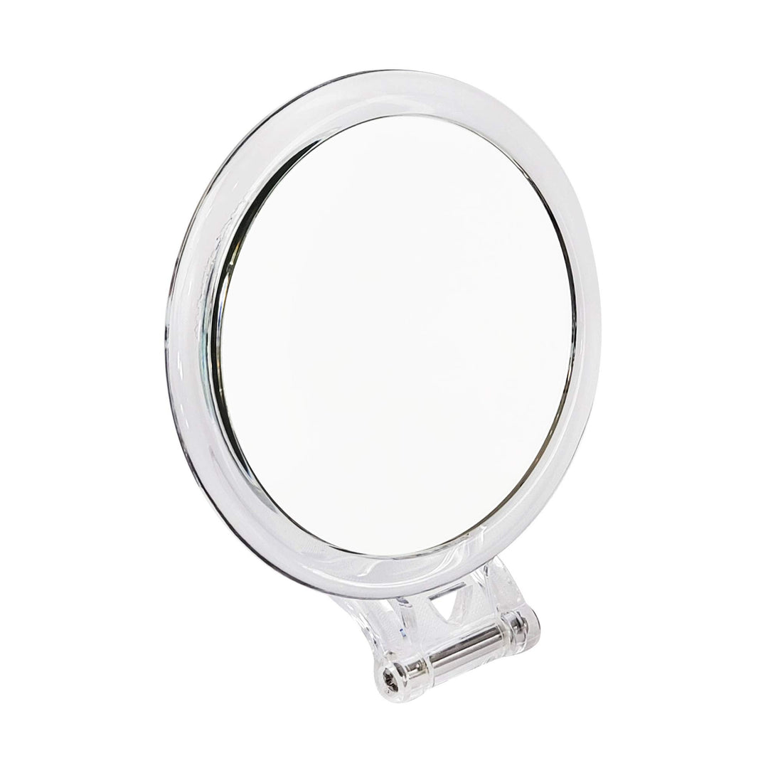 Normal View Acrylic Round Foldable Stand Mirror, 10X