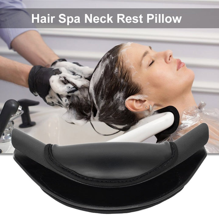 Hair Spa Neck Rest Pillow Salon Shampoo Bowl Gripper Soft Silicone + Sponge Neck Rest Cushion