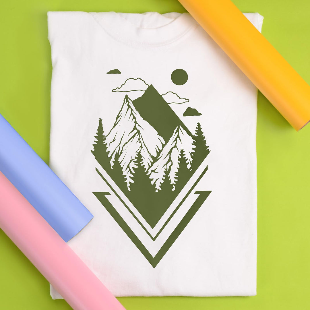 EasyWeed Heat Transfer Vinyl 11.8 x 5ft Roll (Green Olive) - Compatible with , Cricut, Silhouette and Other Craft/Professional Cutters - CPSIA Certified