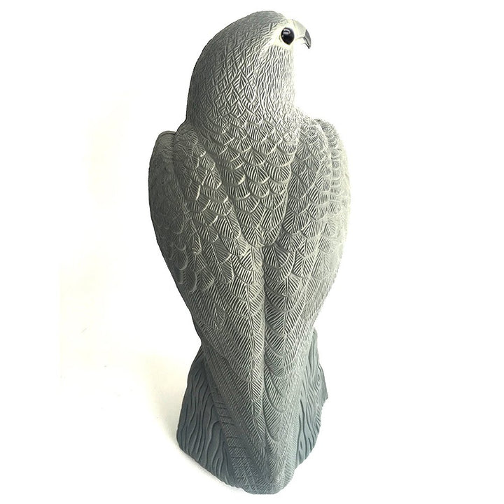 Bird Scarecrow Fake Horned Hawk Decoy,Bird Repellent Garden Protectors, Natural Enemy Pest Deterrent Scarecrow