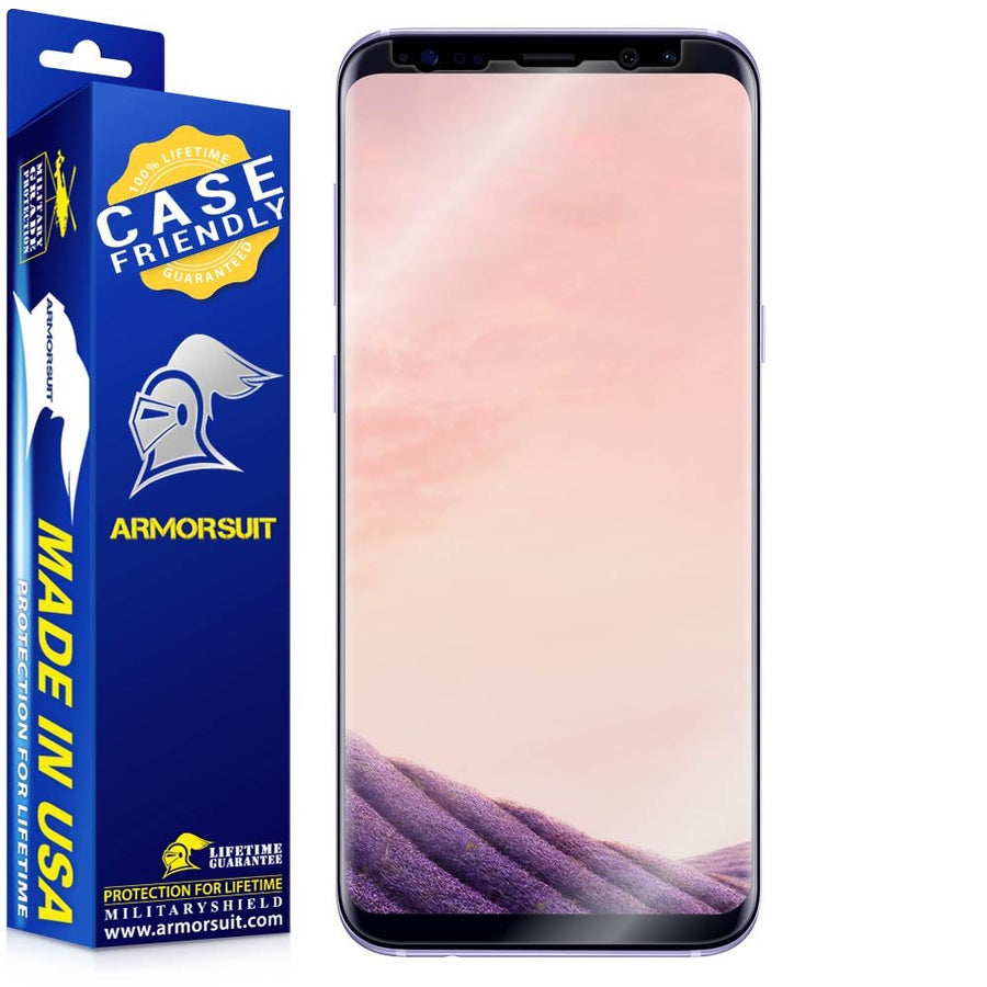 2 Pack for Samsung Galaxy S8+ (6.2 Inch) Screen Protector HD Clear MilitaryShield Film - Made in the USA