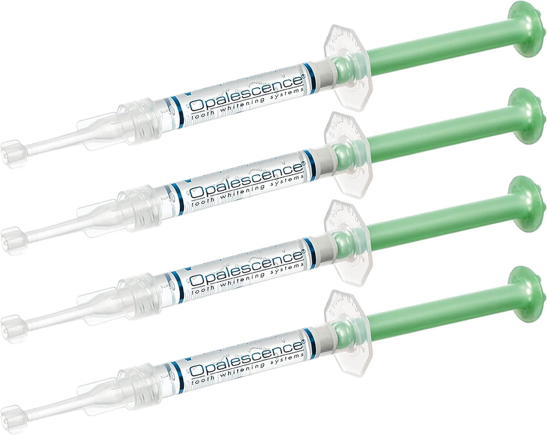 20% Teeth Whitening Refill Kit (2 Packs / 4 Syringes) Carbamide Peroxide. Made by Ultradent, in Mint Flavor. Tooth Whitening Refill Syringes - B-5196-4