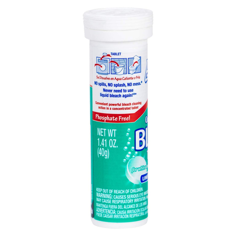 Concentrated Bleach Tablet 8 ct Travel Size Linen Breeze
