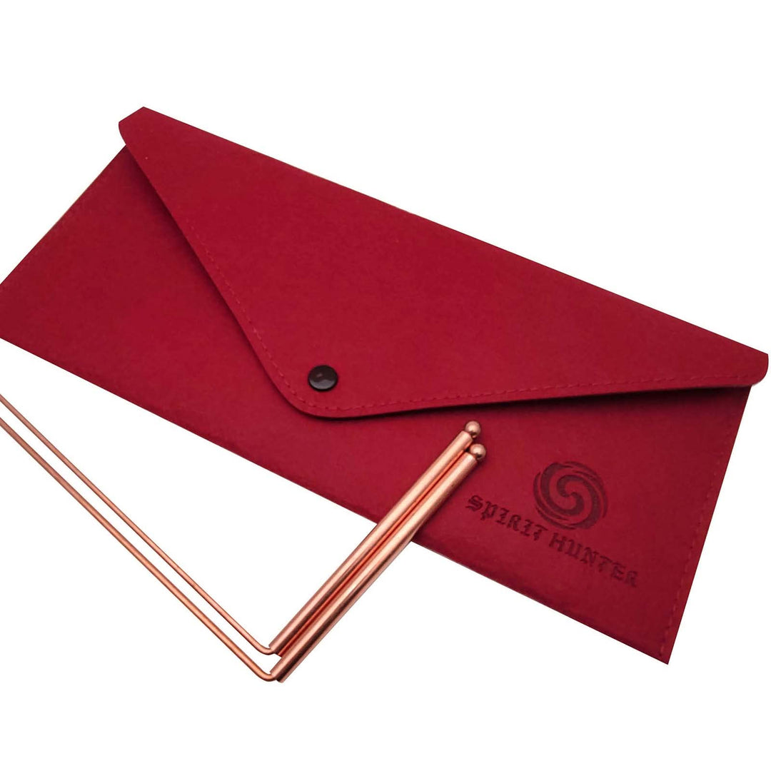 99.9% Copper Dowsing Rod - Detect Gold, Water, Ghost Hunting etc - 2pcs Divining Rods with Bag.