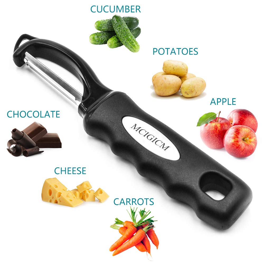Premium Vegetable Potato Peeler: 2PCS Stainless Steel Blade Potato Peelers For Kitchen | Swivel Vegetable Peeler