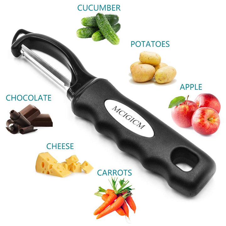 Premium Vegetable Potato Peeler: 2PCS Stainless Steel Blade Potato Peelers For Kitchen | Swivel Vegetable Peeler