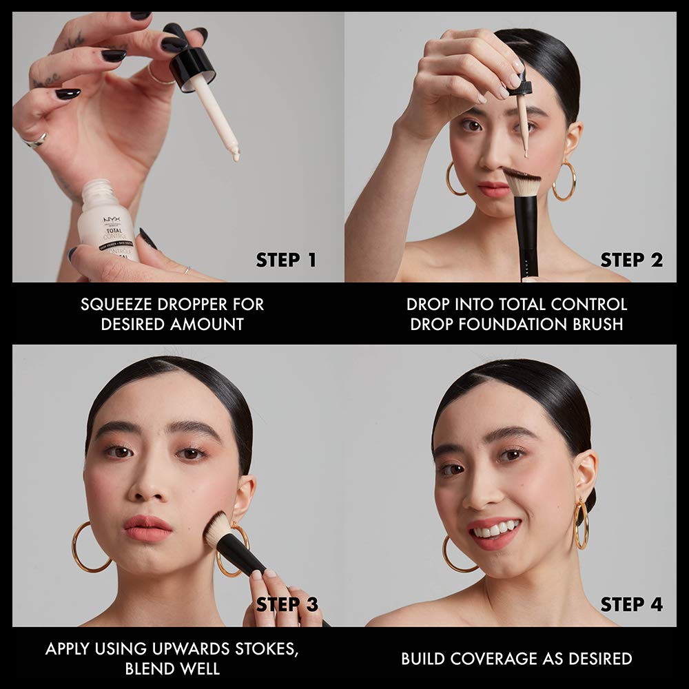 PROFESSIONAL MAKEUP Total Control Pro Drop Foundation, Skin-True Buildable Coverage - Buff