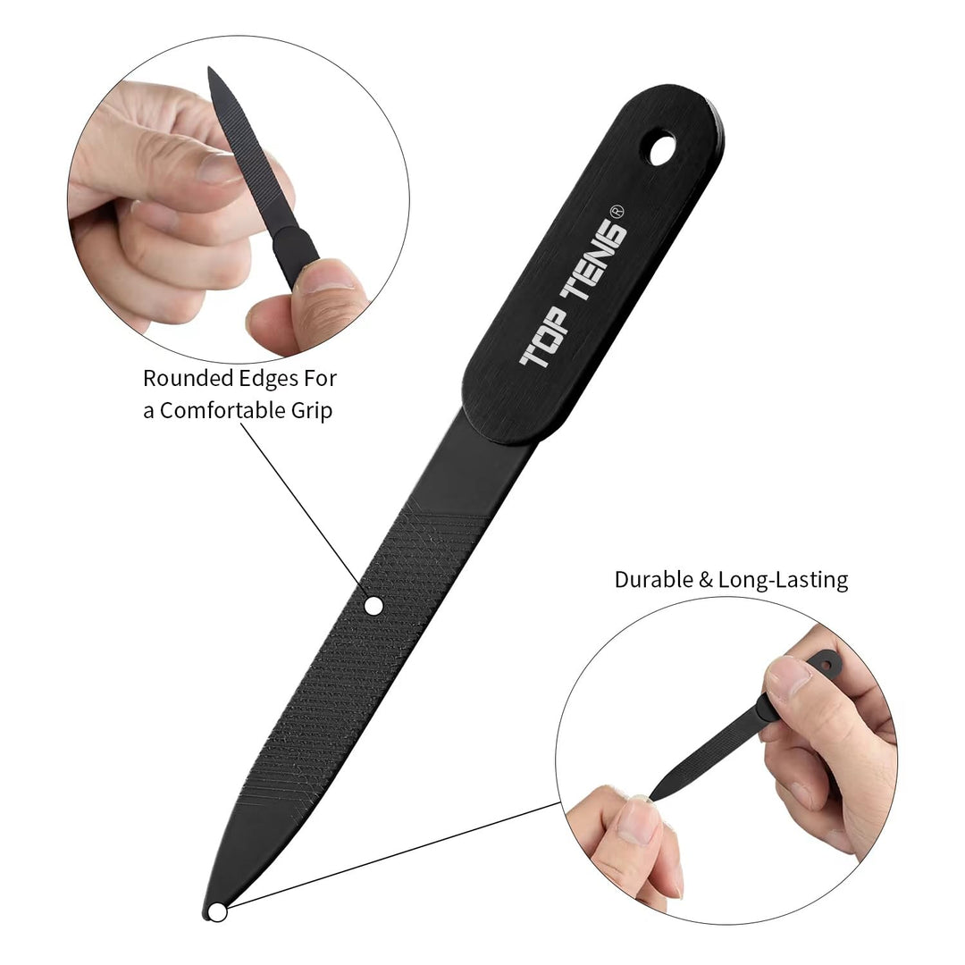 Nail Clippers Set - Sharpest Fingernail & Toenail Clippers with Nail File, Perfect Nail Cutter and Cuticle Trimmer for Men & Women