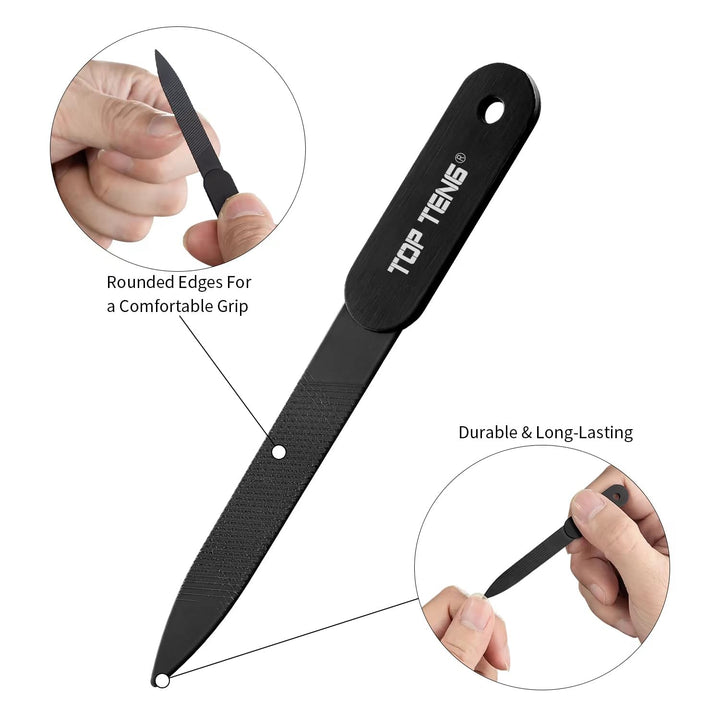 Nail Clippers Set - Sharpest Fingernail & Toenail Clippers with Nail File, Perfect Nail Cutter and Cuticle Trimmer for Men & Women