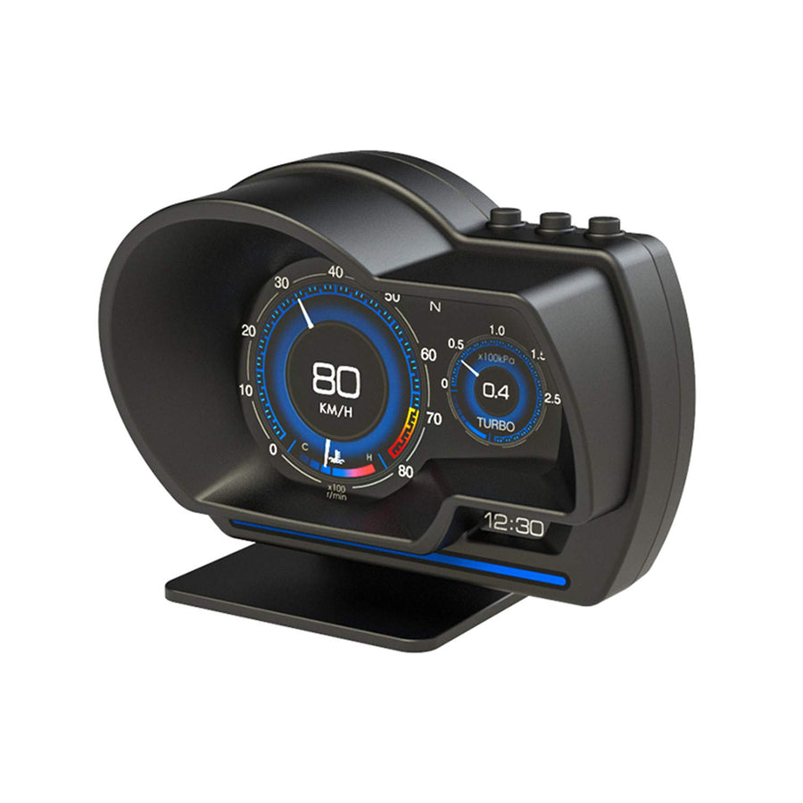 Heads Up Display, Heads Up Display for Car HUD Display OBD2 GPS Dual System for All Cars, Shows Speed RPM Voltage Alarm etc.