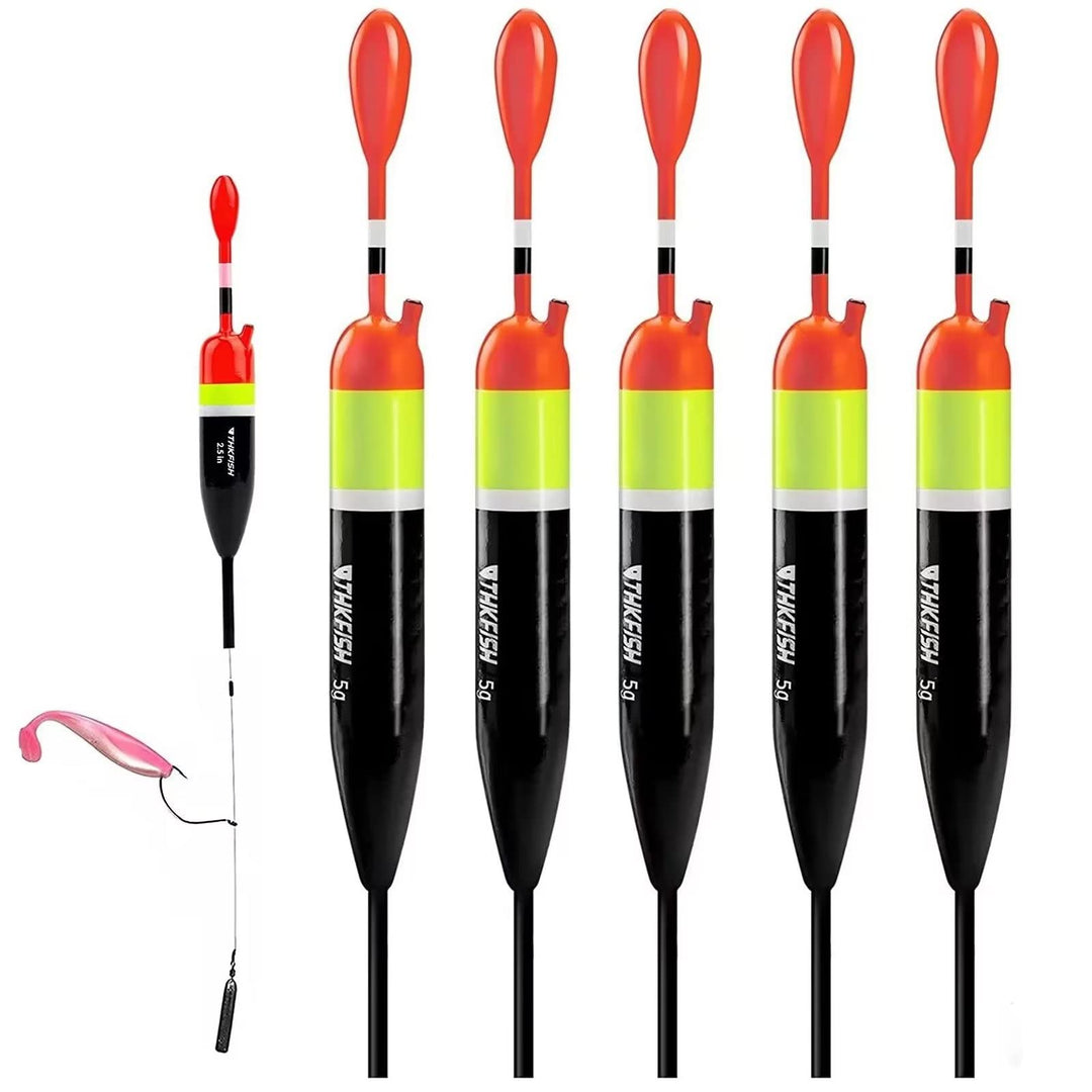 Fishing Bobbers Fishing Floats and Bobbers Slip Bobbers for Fishing Balsa Floats Crappie Fishing Bobbers Floatage 1/6oz(3.47X0.47X6.73)-5PCS