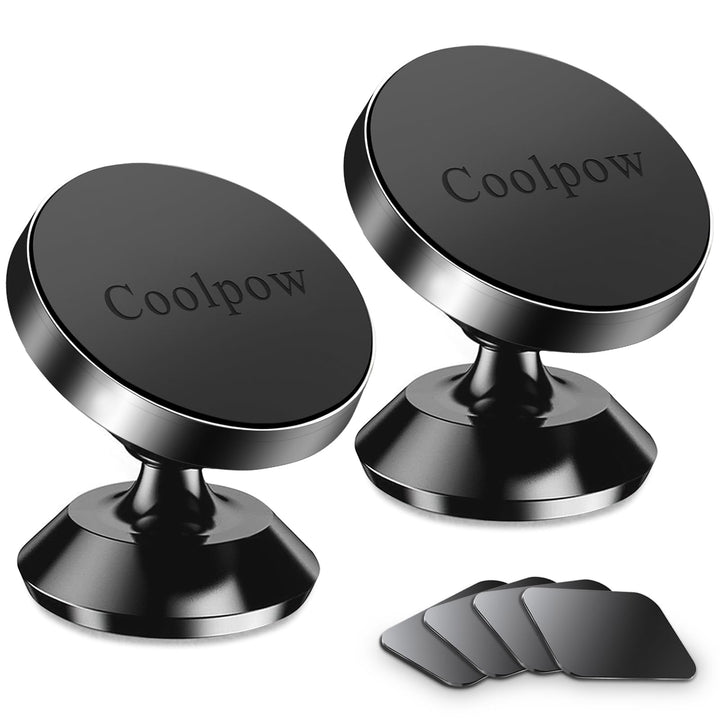 2-Pack Magnetic Phone Holder for Car Phone Holder MountStrong Magnet Phone Mount for Car Mount for iPhone Magnetic Car Phone Holder4 Plate Cell Phone Holders for Your Car Accessories