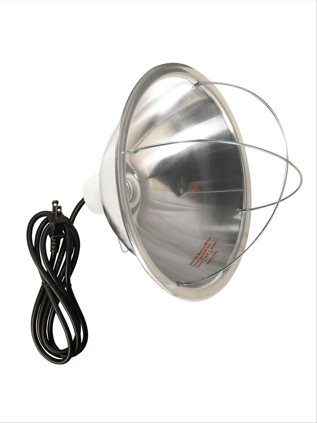 0165 18/2-Gauge SJTW Brooder Lamp with Bulb Guard and 10-Inch Reflector, 250-Watt, 6-Foot Cord
