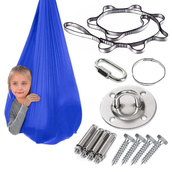 Sensory Swing for Kids and Adults with Special Needs Therapy Swing Cuddle Swing Indoor Outdoor Kids Swing Hammock for Child & with Autism, ADHD, Aspergers, Sensory Integration (Hardware Included)