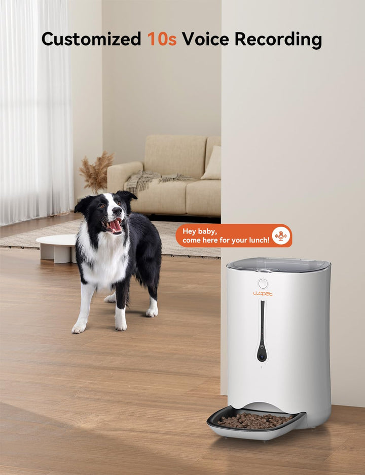Automatic Cat Feeder with Camera,7L App Control Smart Feeder Cat Dog Food Dispenser,6-Meal Auto Pet Feeder with Timer Programmable,HD Camera for Voice and Video Recording