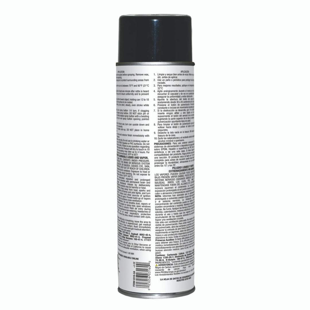 Rubber Flexx – Waterproof Repair & Sealant Spray - Point & Spray to Seal Cracks, Holes, Leaks, Corrosion & More | Black – 1 Bottle 18oz