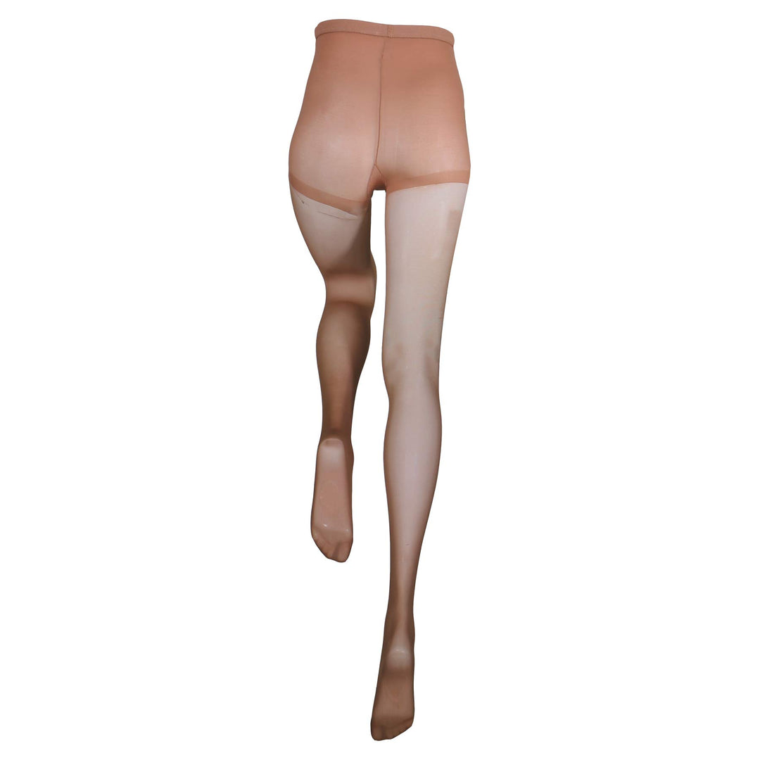 Truform Women's 8-15 mmHg Mild Sheer Compression Pantyhose, Beige, Queen Plus