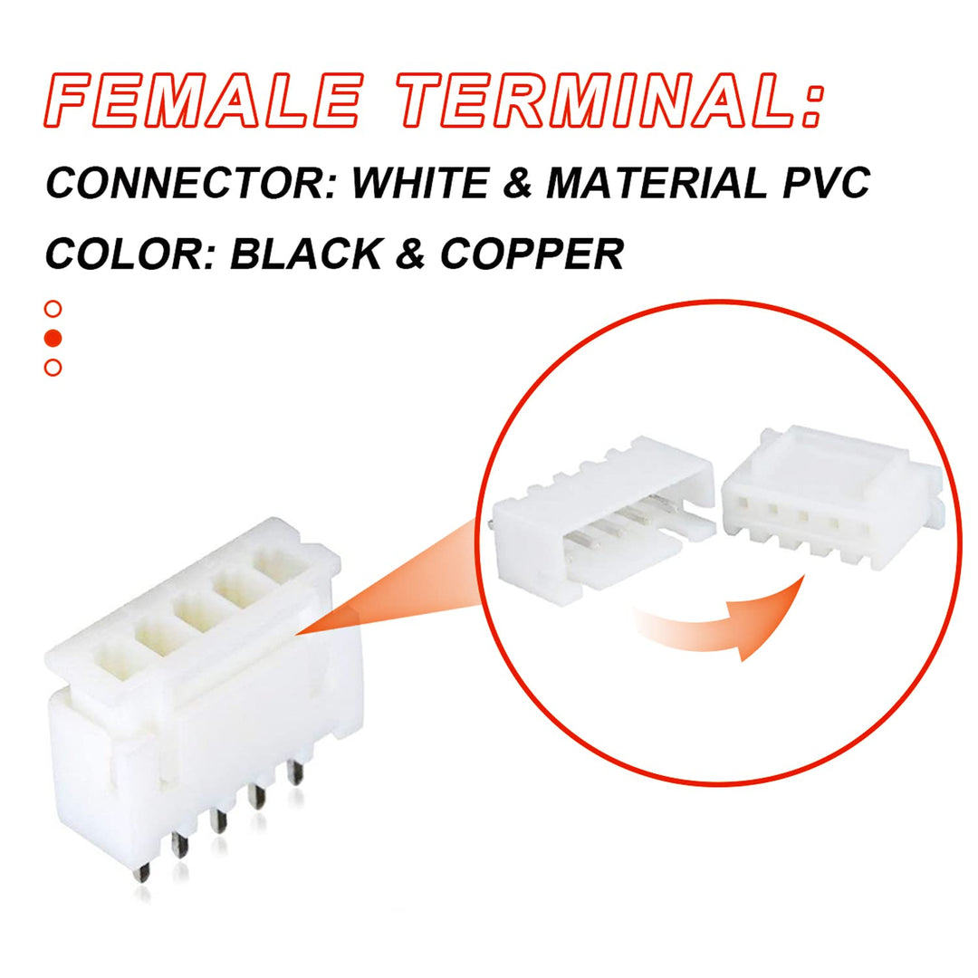460PCS JST XH2.54 Connector kit 2/3/4/5/6Pin Plug with Terminal Wires Cables Socket Header Wire Connectors Kit