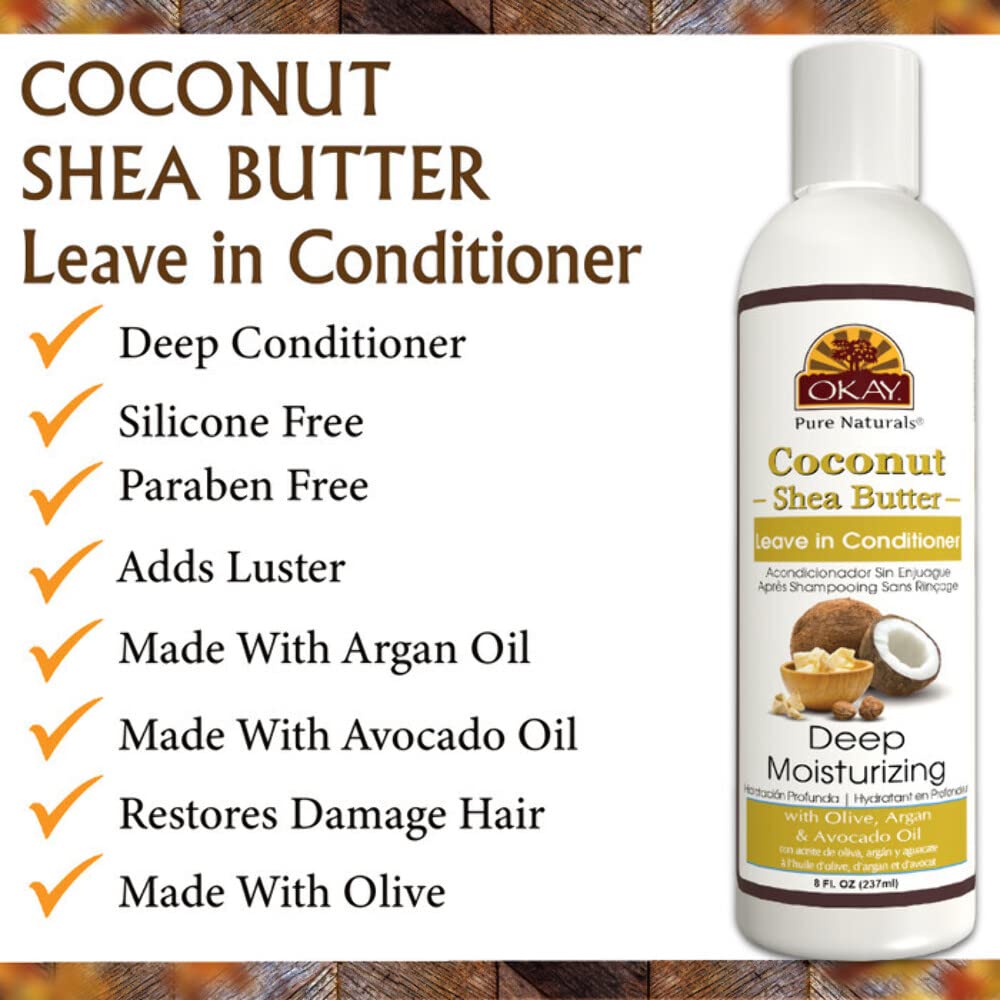 Coconut Leave In Conditioner Shea Butter 8 Ounce