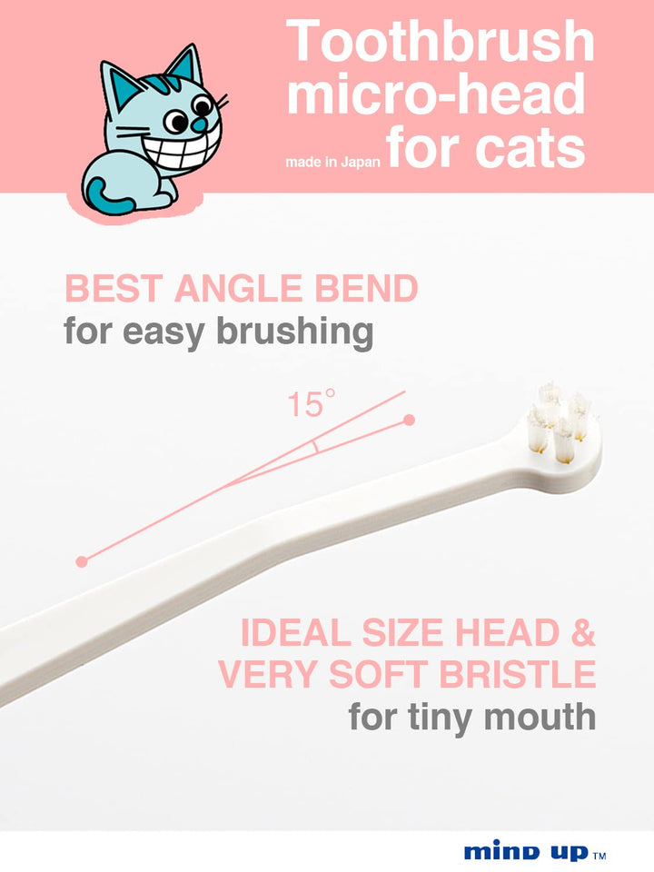 Toothbrush Micro Head for Cats Made in Japan by Nyanko Care (1)