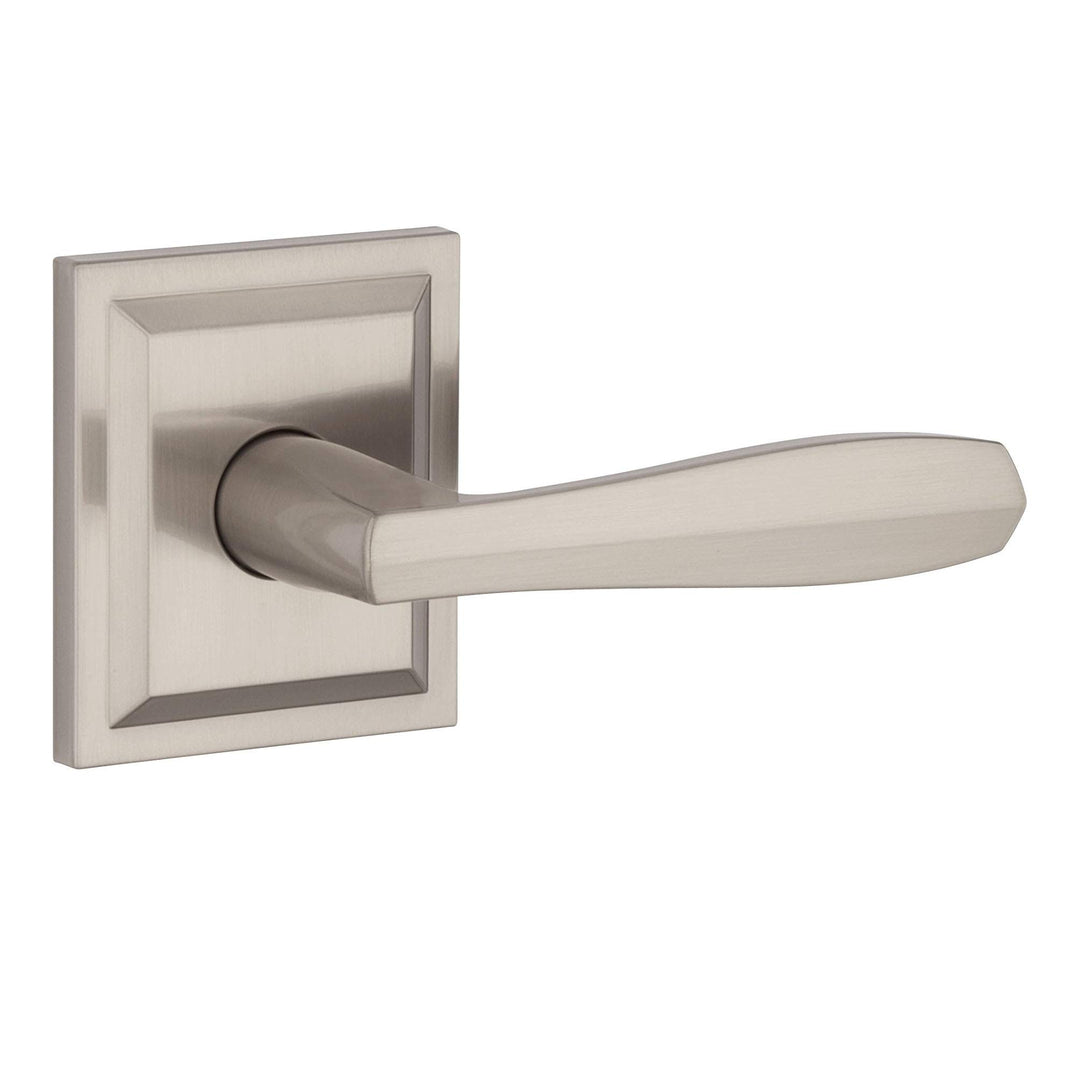 Torrey, Interior Passage Door Reversible Lever for Hallway/Closet/Rooms, Non-Locking Door Handle With Microban Protection, in Satin Nickel
