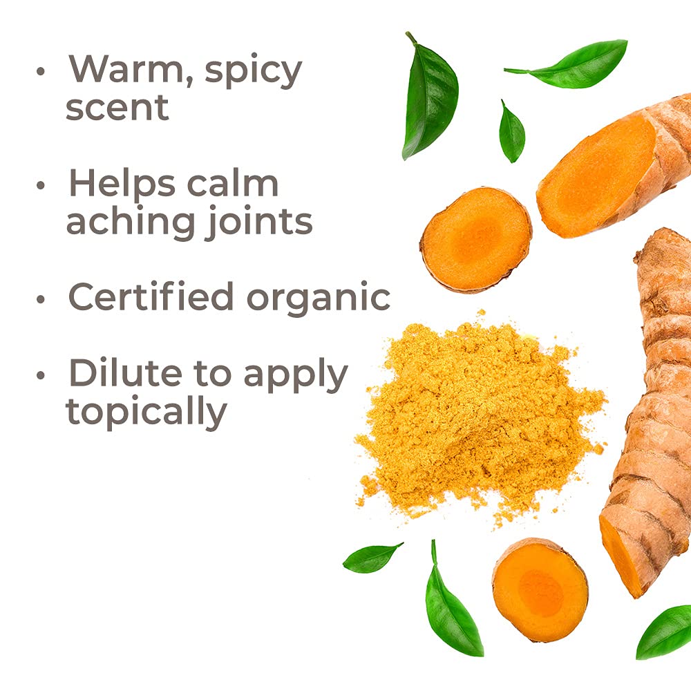 USDA Certified Organic Turmeric CO2 Essential Oil 10 mL (1/3 oz) 100% Pure, Undiluted, Therapeutic Grade