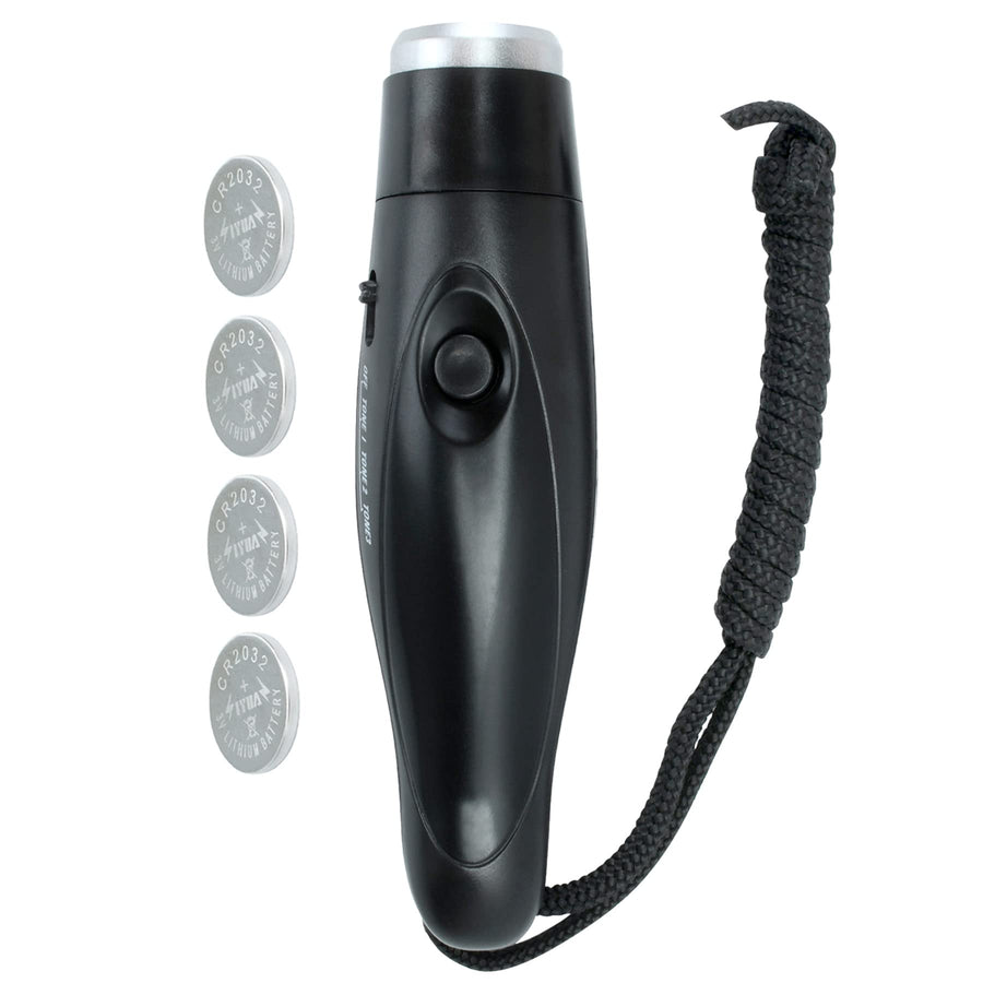 Electronic Whistle for Coaches Referee, 3 Tones Electric Whistle for Teachers Hand Held Push Button Battery Whistles, Coaches Whistle with Lanyard for Volleyball Soccer Sports Whistle